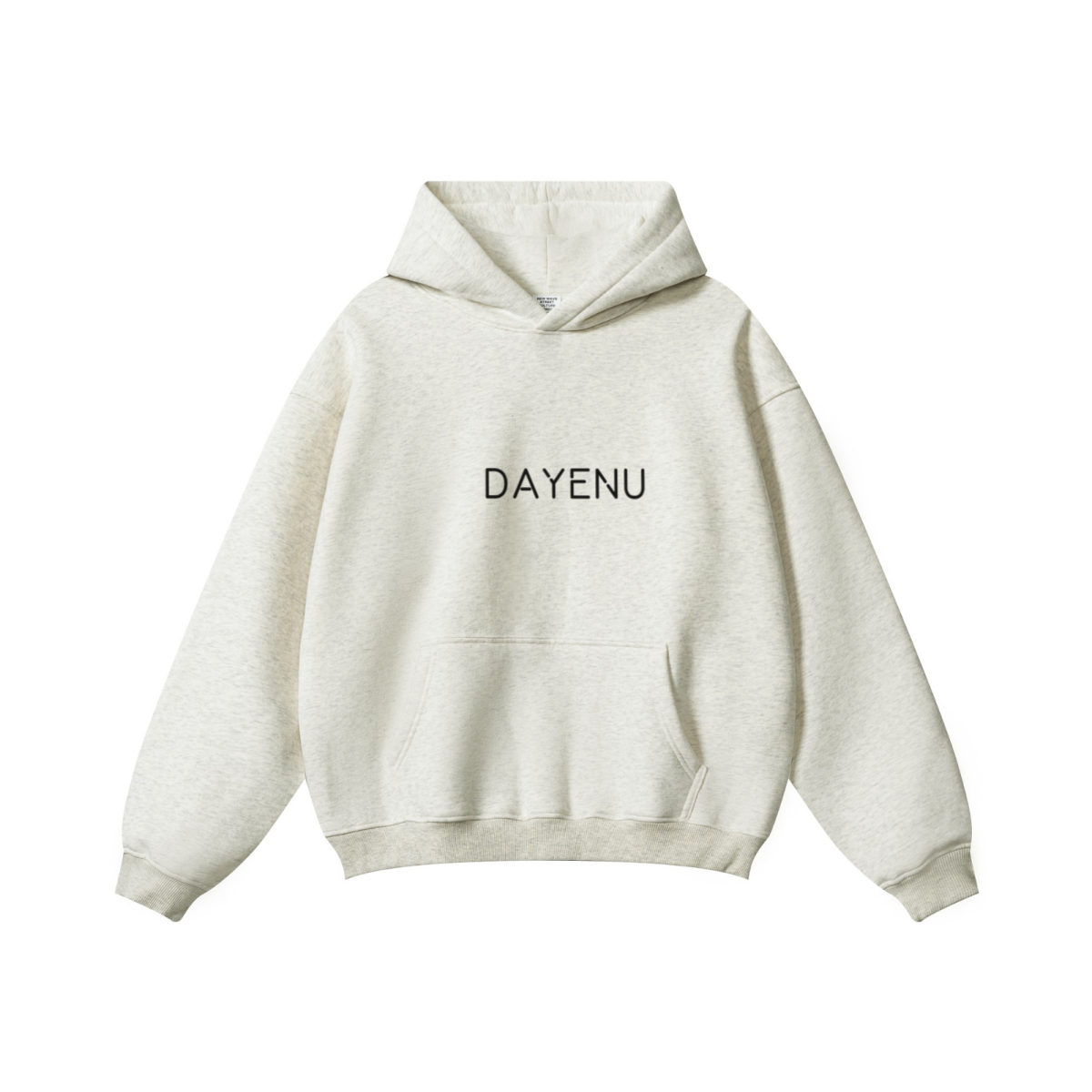 345GSM Women's Heavyweight Solid-Color Hoodie Oatmeal