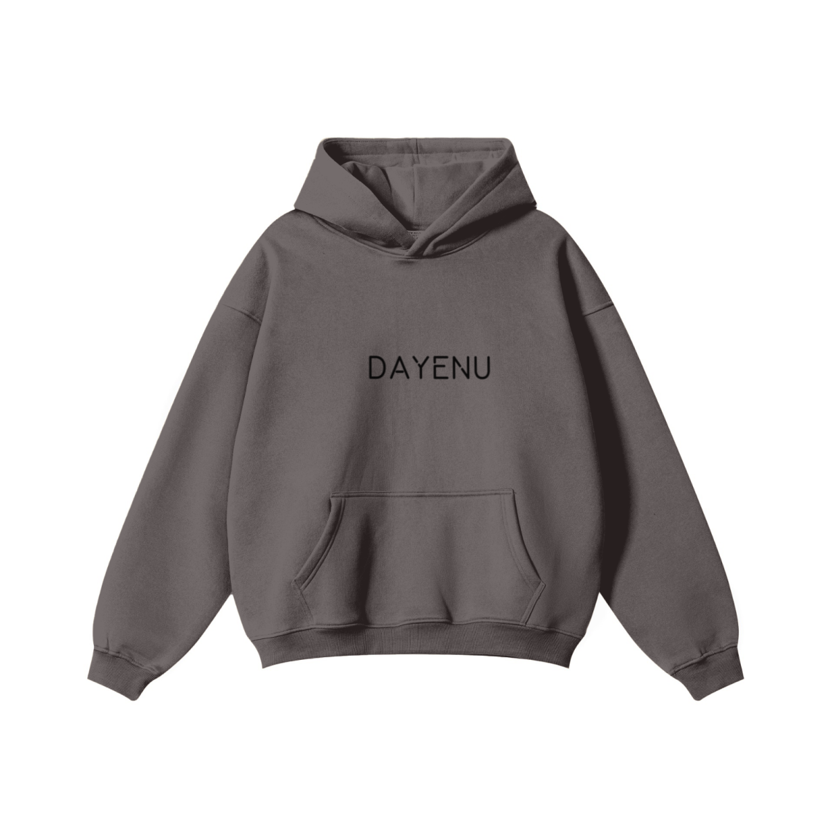 345GSM Women's Heavyweight Solid-Color Hoodie Plum Purple