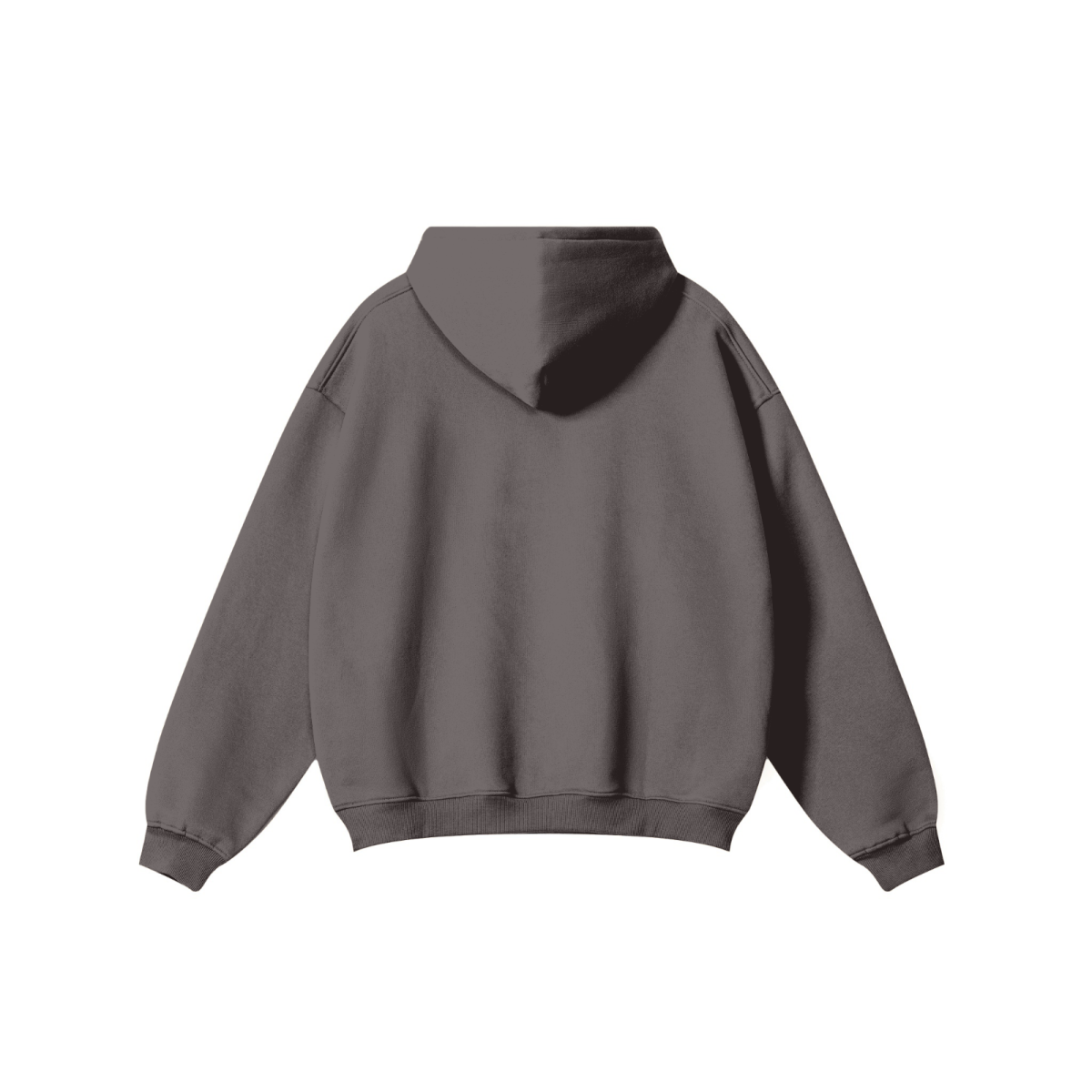 345GSM Women's Heavyweight Solid-Color Hoodie Plum Purple