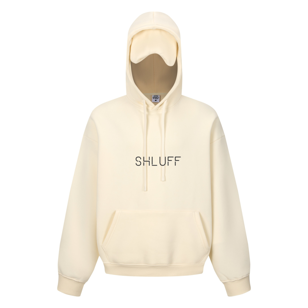 345GSM Men’s Eye-Patch Hoodie Cream Apricot