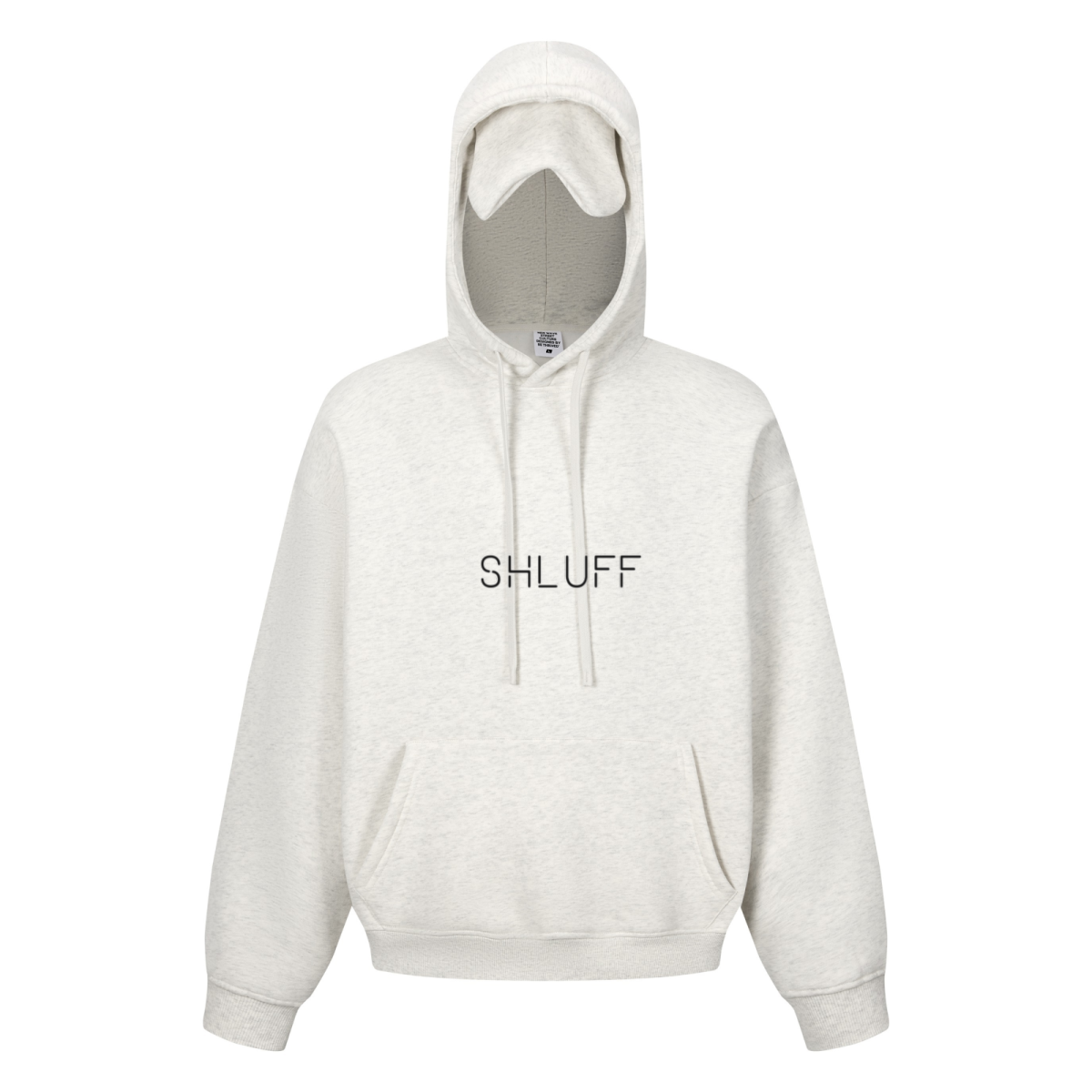 345GSM Men’s Eye-Patch Hoodie Oatmeal Gray