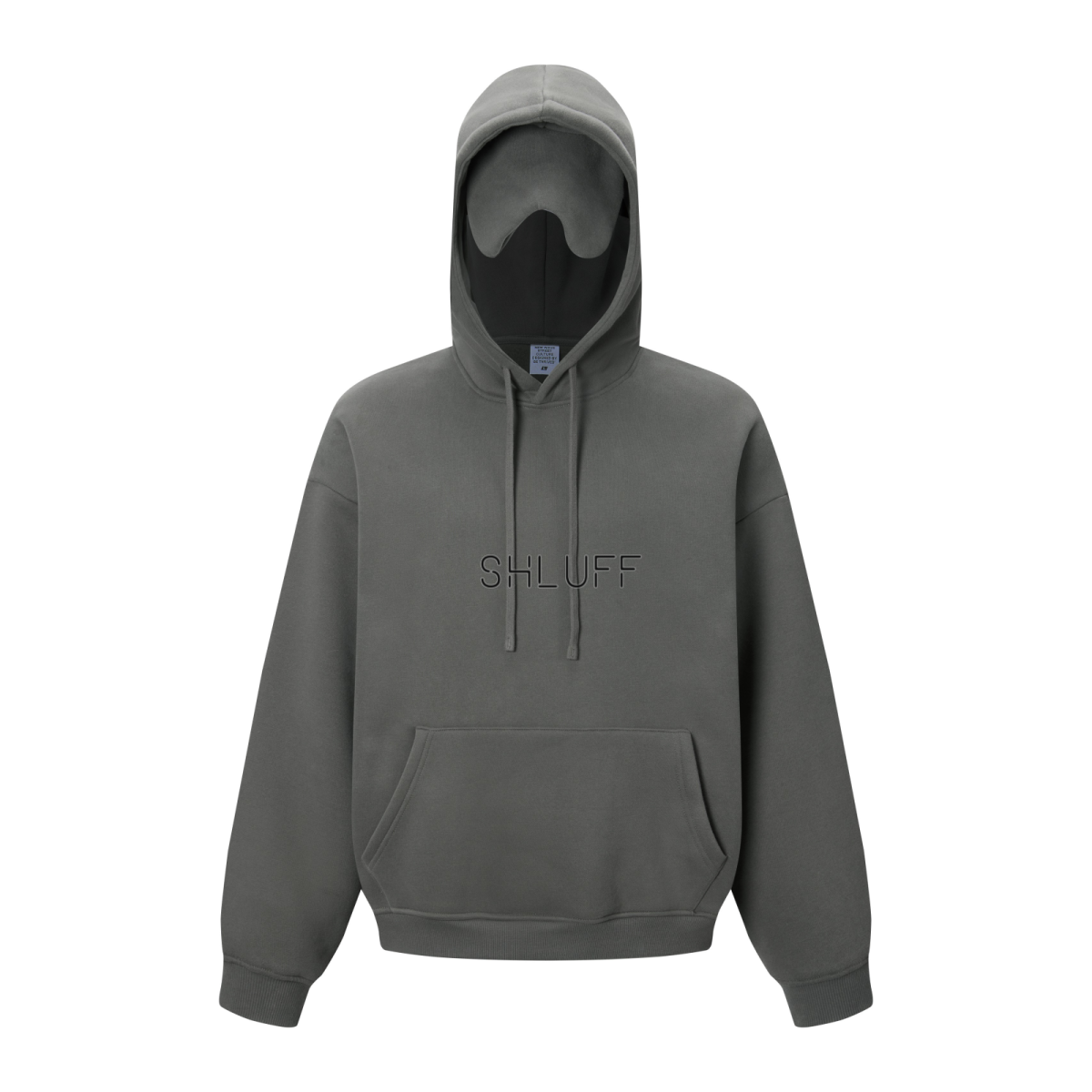 345GSM Men’s Eye-Patch Hoodie Oyster Gray