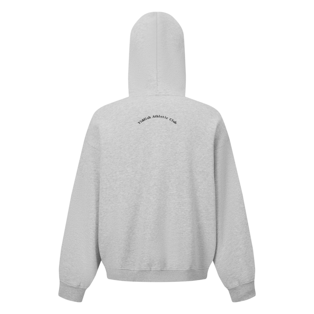 345GSM Men’s Eye-Patch Hoodie Heathered Gray