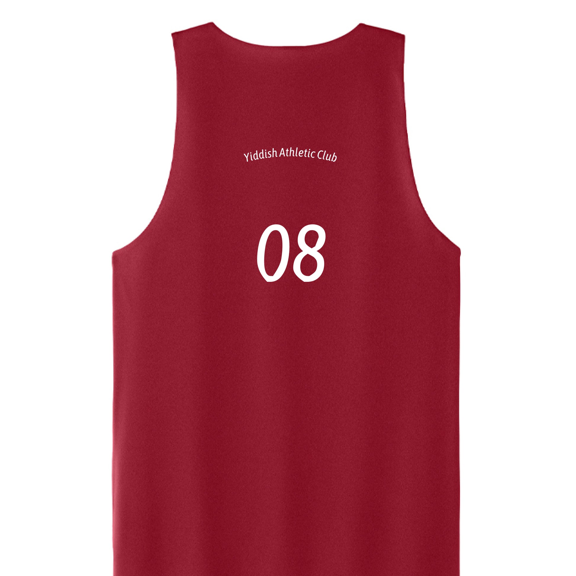Deep Red/ White - BACK