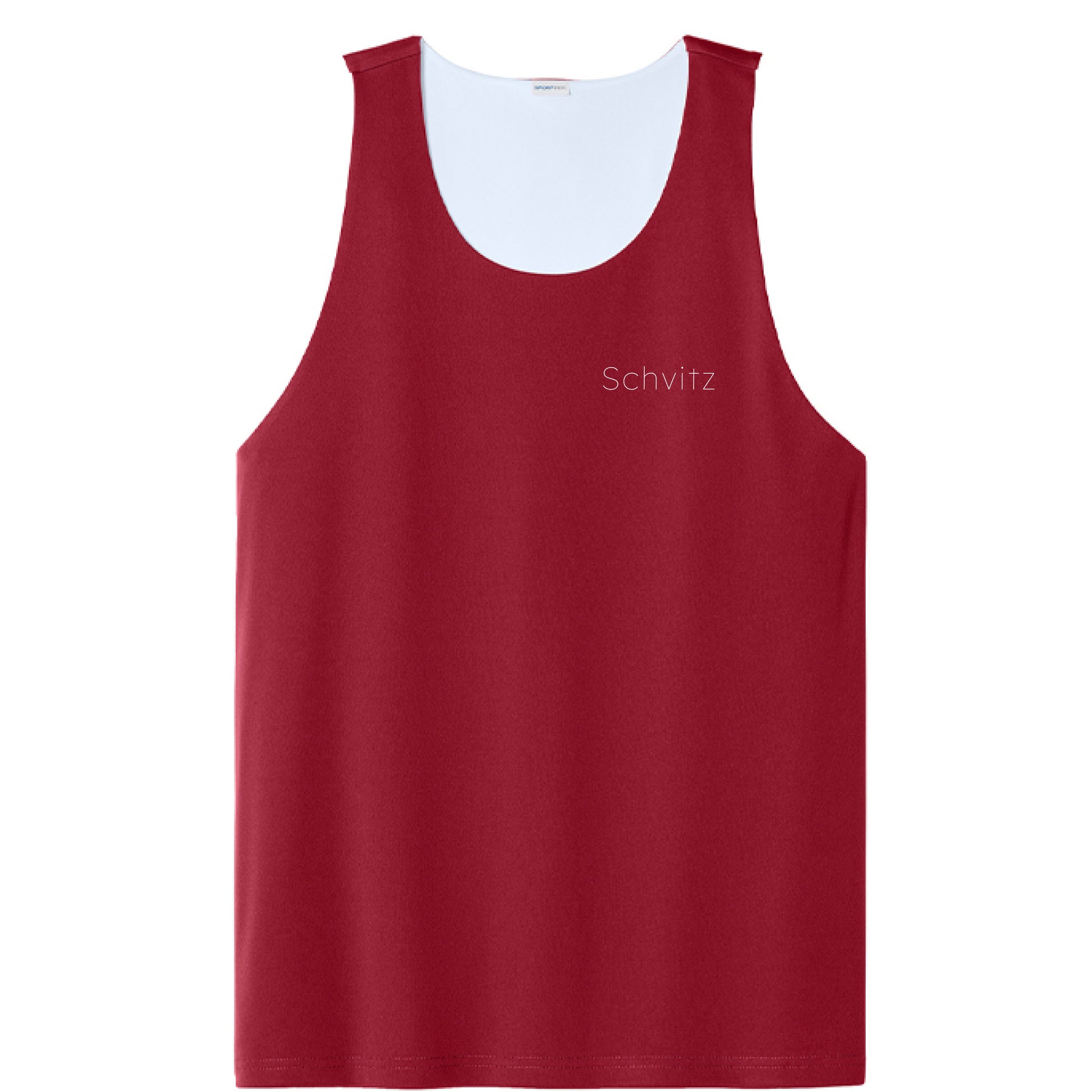Deep Red/ White - FRONT